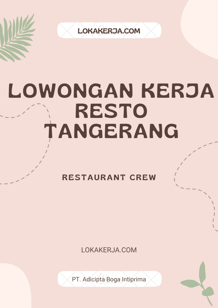 Lowongan Kerja Restoran Tangerang